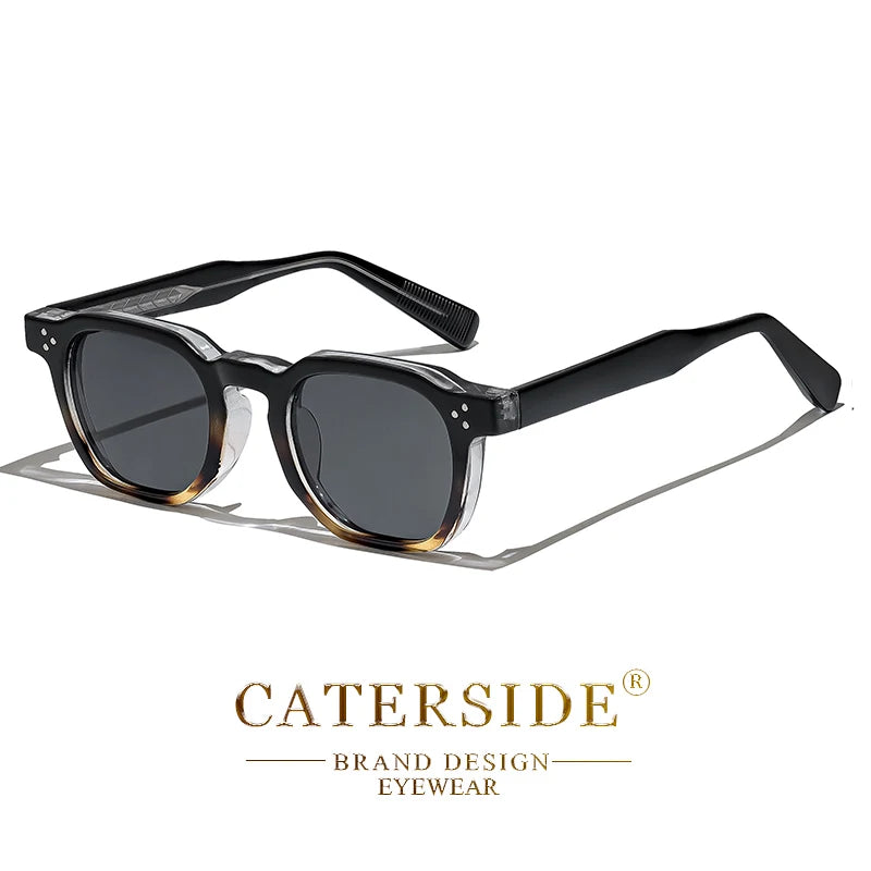 Lunettes de Soleil Caterside Style Punk Petit Cadre Carré UV400 Unisexe – CLEVI Paris