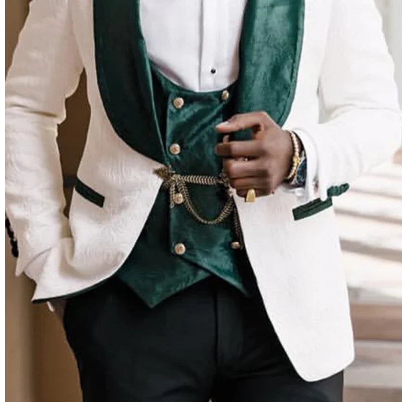 Tuxedo de marié 3 pièces pour mariage  – CLEVI Paris