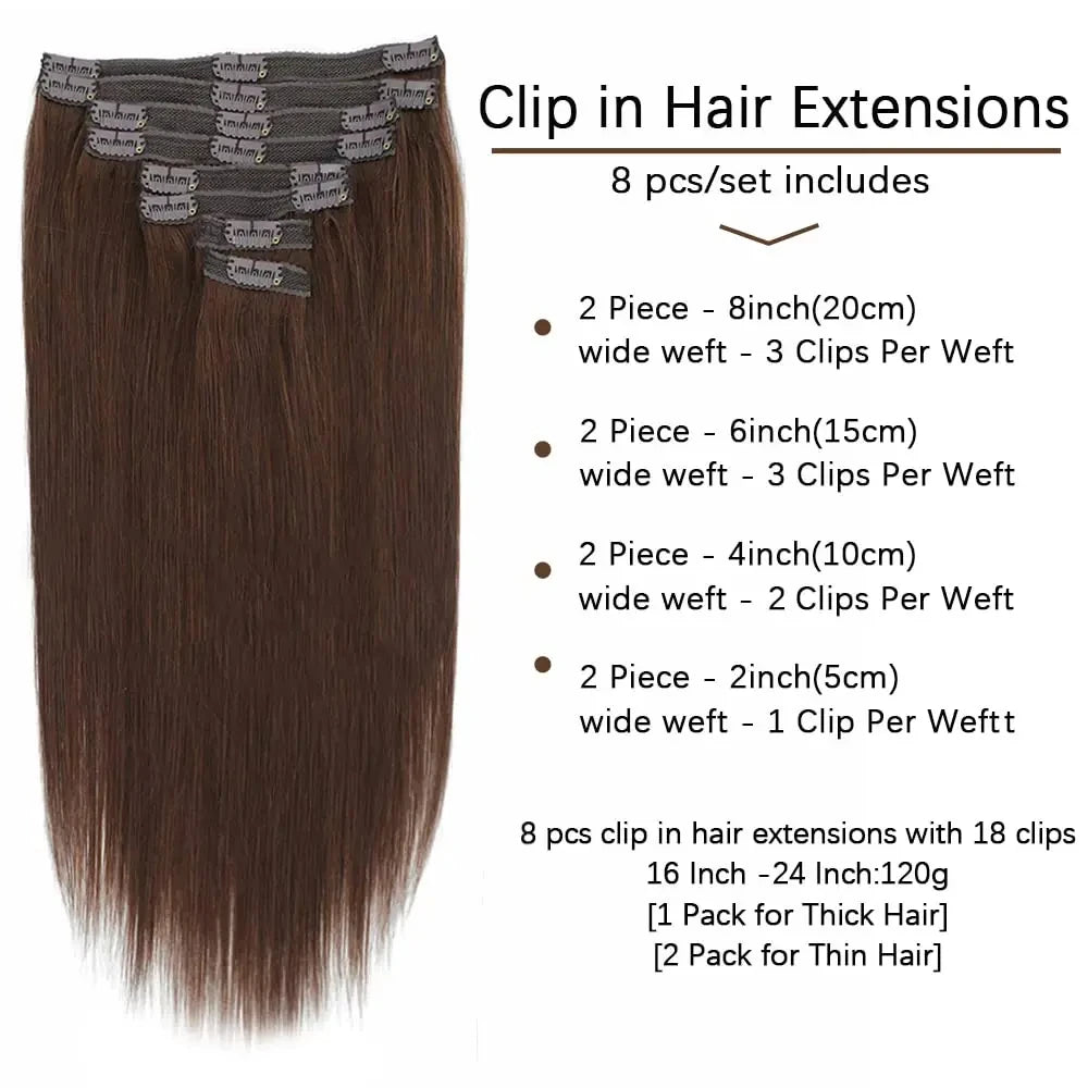 Extensions cheveux humains à clips – CLEVI Paris