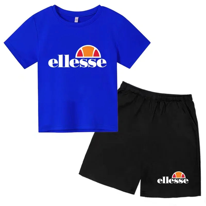 Ensemble enfant imprimé T-shirt et short – CLEVI Paris