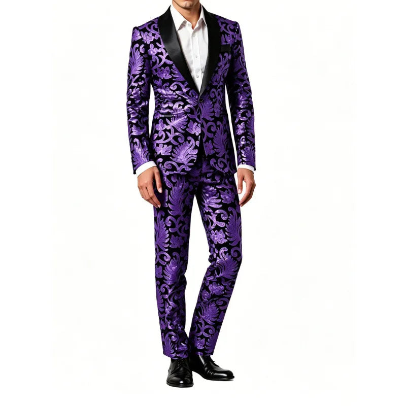 Costume Homme Sequins 2 Pièces – CLEVI Paris
