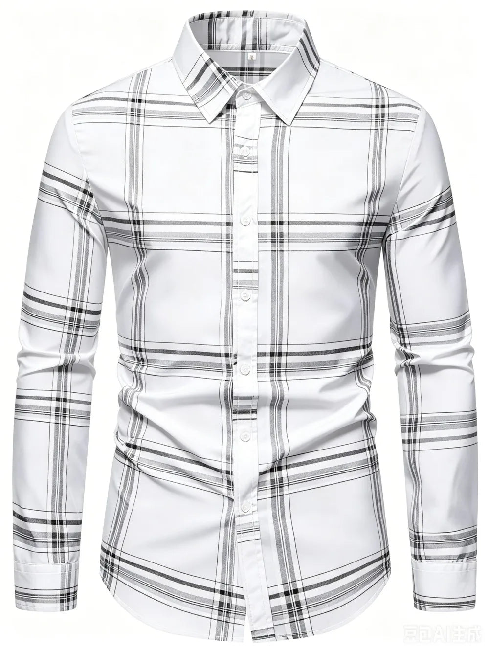 Chemise Homme à Carreaux Imprimés – CLEVI Paris