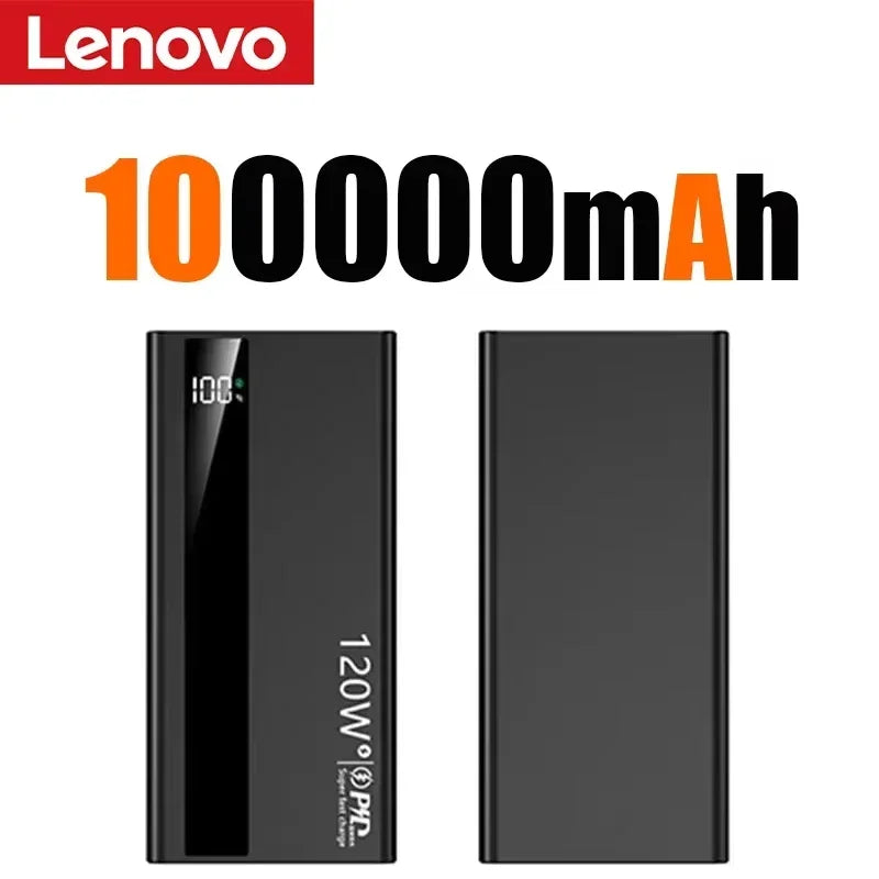 Batterie Externe Lenovo 120W Charge Rapide Bidirectionnelle USB-C Affichage LED – CLEVI Paris