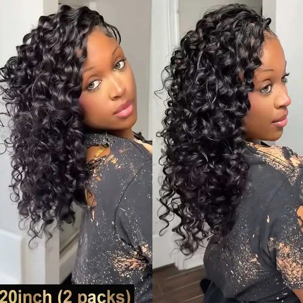 Extensions Crochet Water Wave Cheveux Humains Brésiliens Remy Hair Boho Braids Miracle Knots 10-24 Pouces – CLEVI Paris