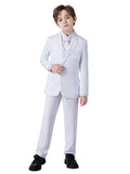 Costume 4 Pièces Garçon Mariage Cérémonie Slim Veste Gilet Pantalon Cravate 13 Coloris – CLEVI Paris