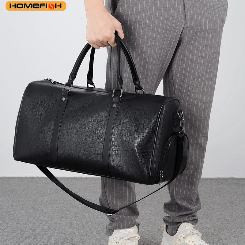 Sac de voyage HOMEFISH 6020 noir en PU – CLEVI Paris