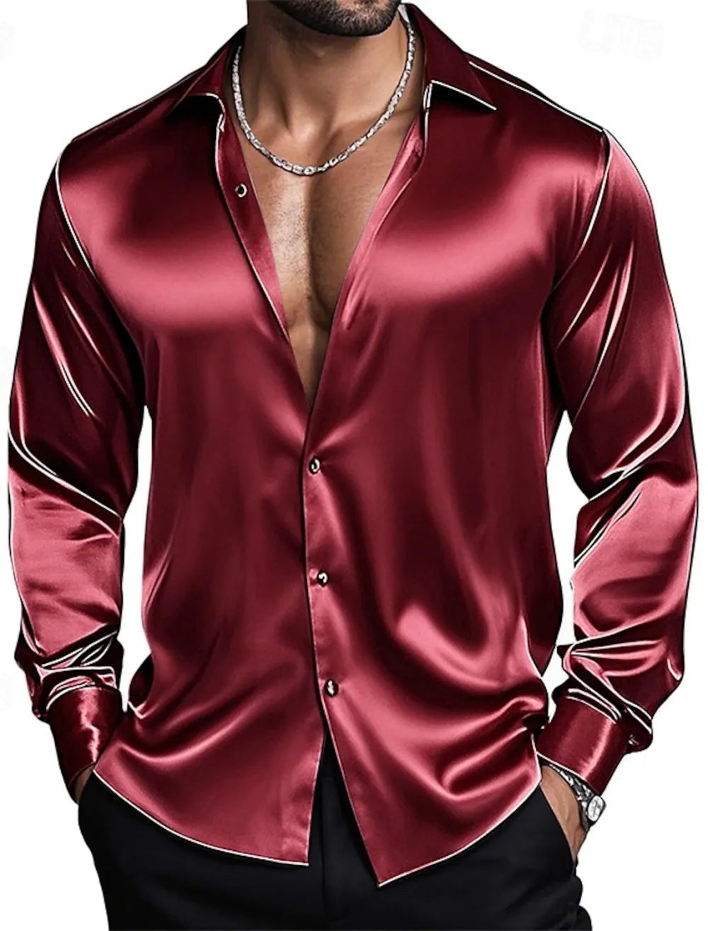 Chemise Homme Unie en Soie et Rayonne – CLEVI Paris