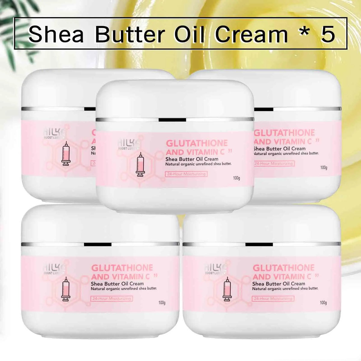 Crème Corps Éclaircissante AILKE – Beurre de Karé, Glutathion & Vitamine C – CLEVI Paris