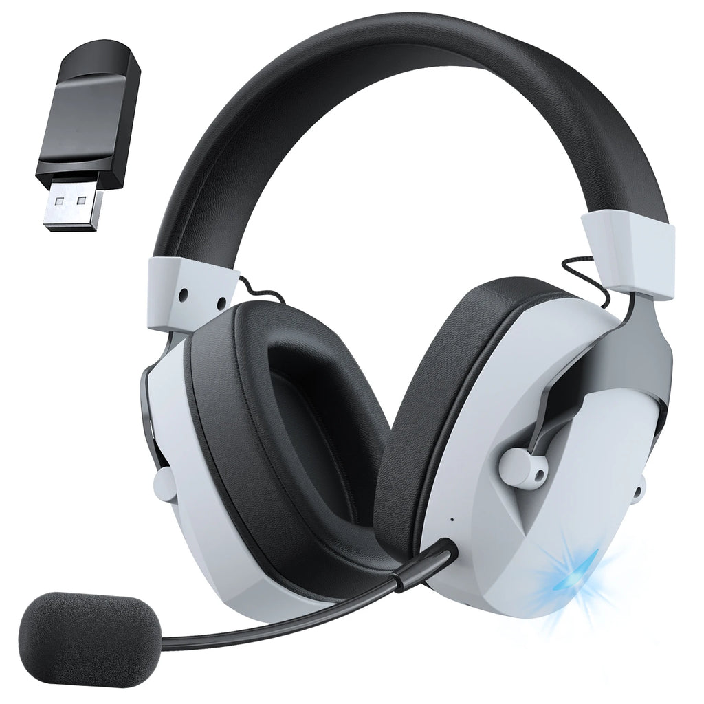 Casque Gaming Acinaci Sans Fil 2.4G Bluetooth USB 3.5mm Micro Détachable – CLEVI Paris