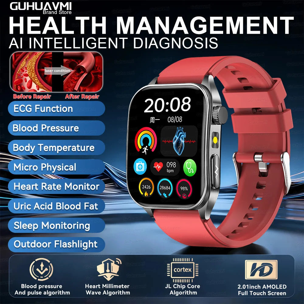 Montre connectée E810 AMOLED 1,95″ – CLEVI Paris