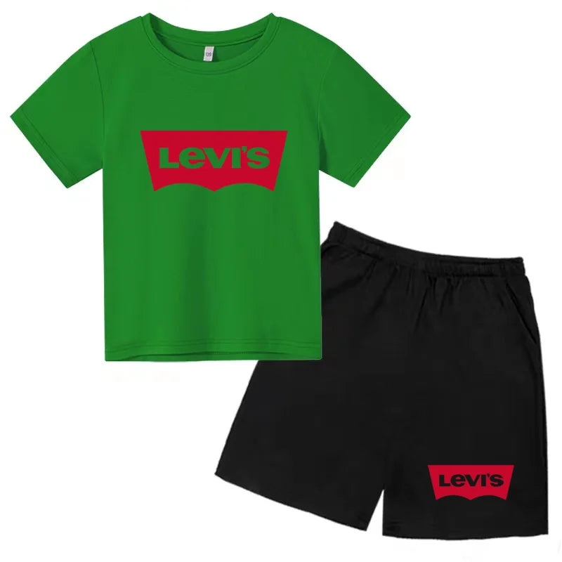 Ensemble enfant t-shirt et short imprimé – CLEVI Paris