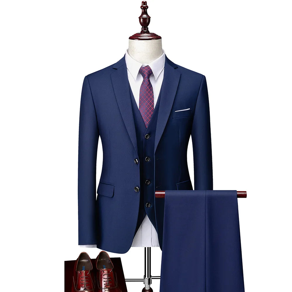 Costume homme 3 pièces en satin – CLEVI Paris