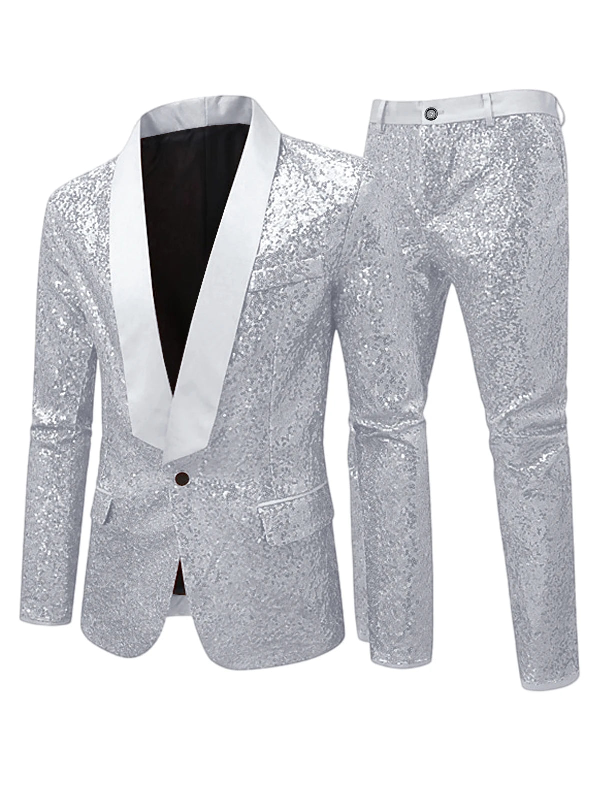 Costume Smoking Sequins Homme 2 Pièces – CLEVI Paris