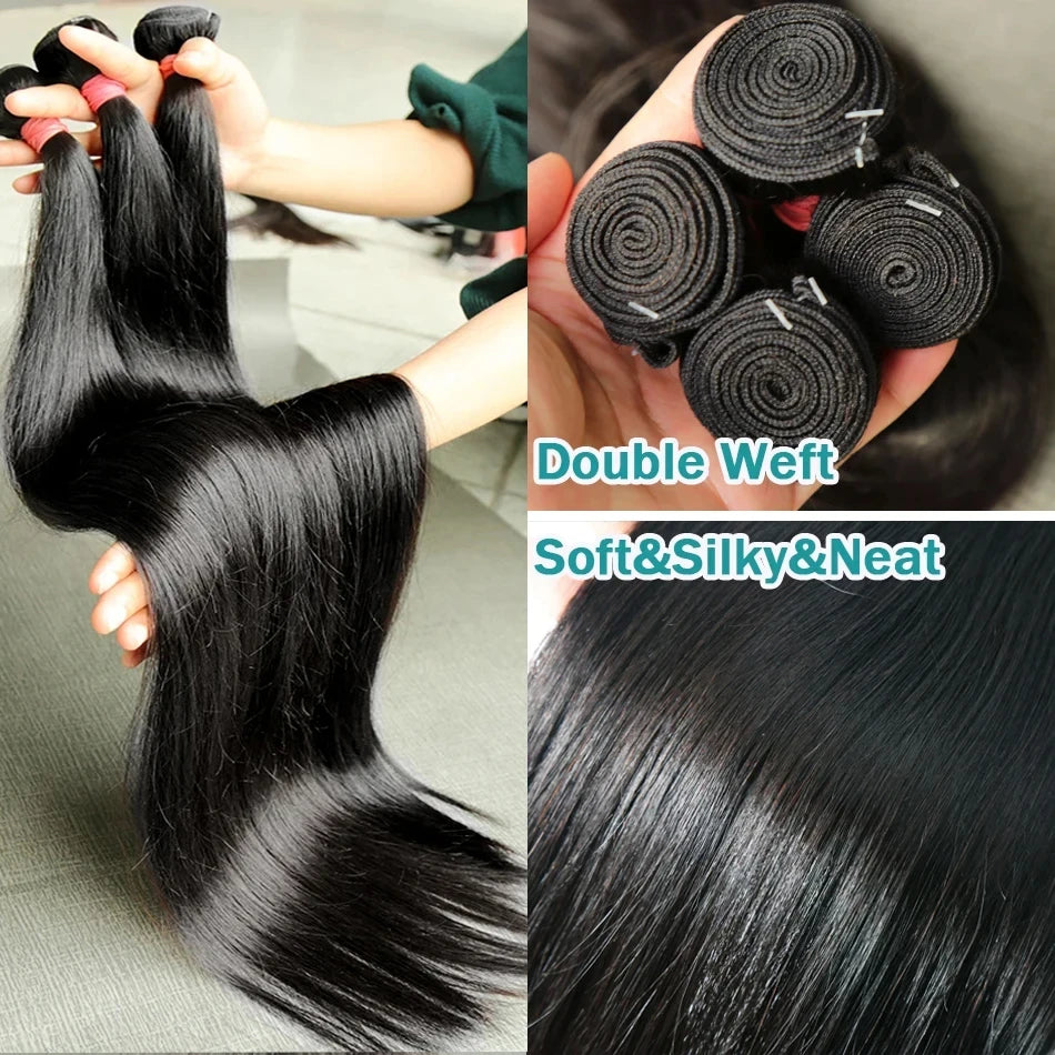 Bundles Cheveux Lisses Humains Brésiliens Virgin & Remy – CLEVI Paris