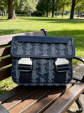 Sac Bandoulière Homme Rétro Imprimé PU Casual 21×9×18cm 9 Coloris – CLEVI Paris