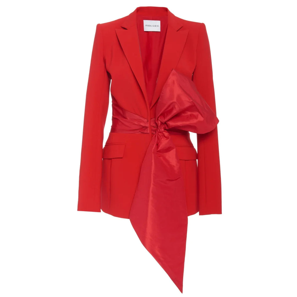 Tailleur 2 Pièces Femme Blazer Pantalon Grand Nœud 7 Coloris – CLEVI Paris
