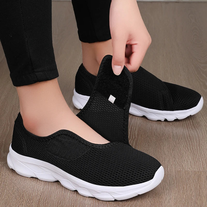 Chaussures femme en maille ajustables – CLEVI Paris