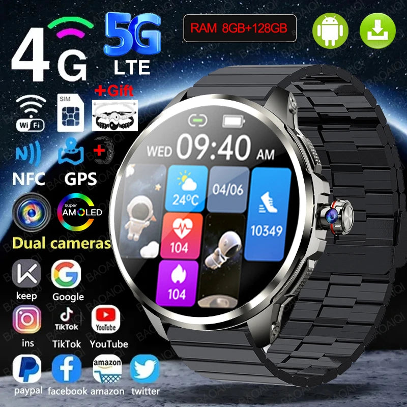 Montre BAOAIQI AMOLED 1,95″ GPS et SIM – CLEVI Paris