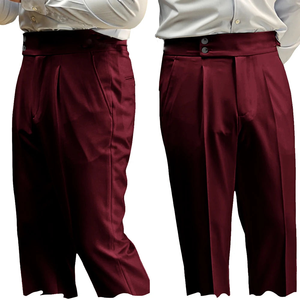 Pantalon Costume Homme Taille Haute – CLEVI Paris
