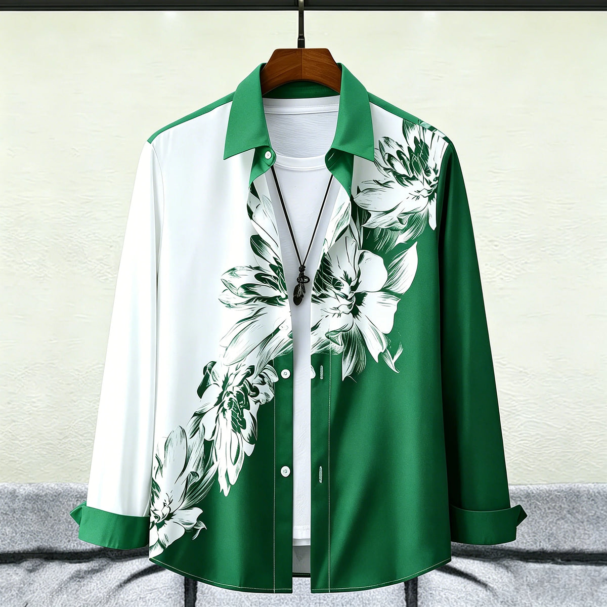 Chemise florale aquarelle homme – CLEVI Paris