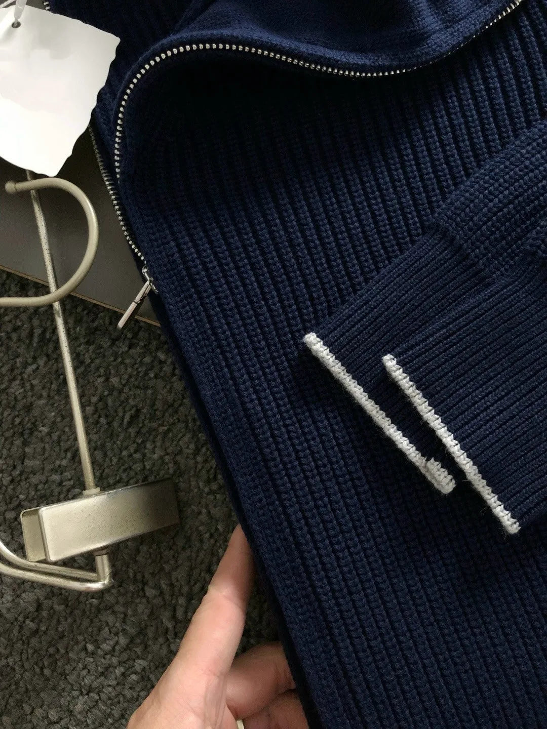 Cardigan homme zippé à col montant – CLEVI Paris