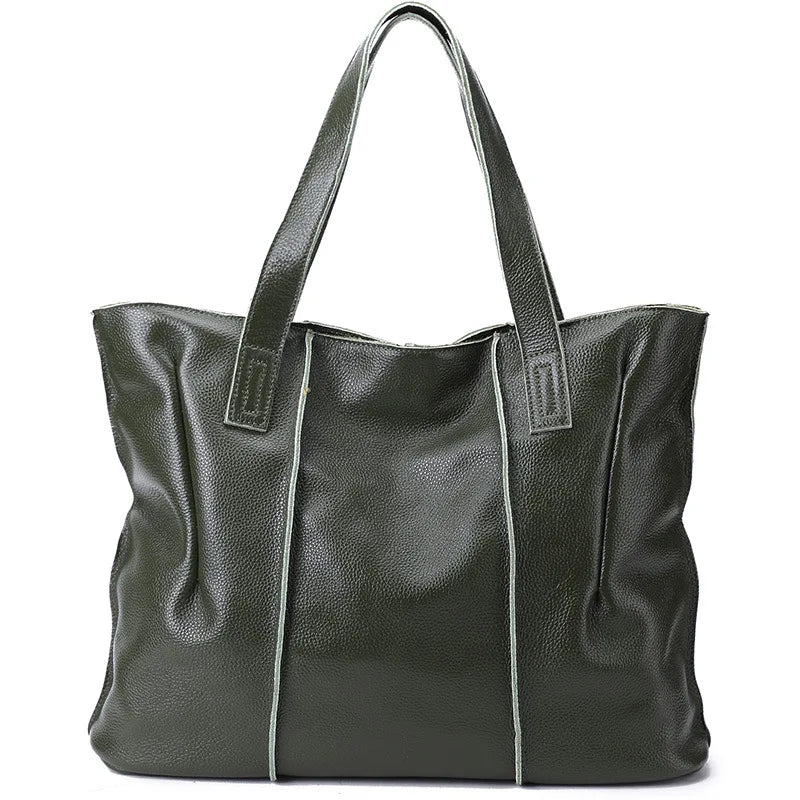 Grand sac cabas femme en cuir – CLEVI Paris