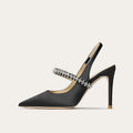 Sandales femme à chaîne et talon fin – CLEVI Paris