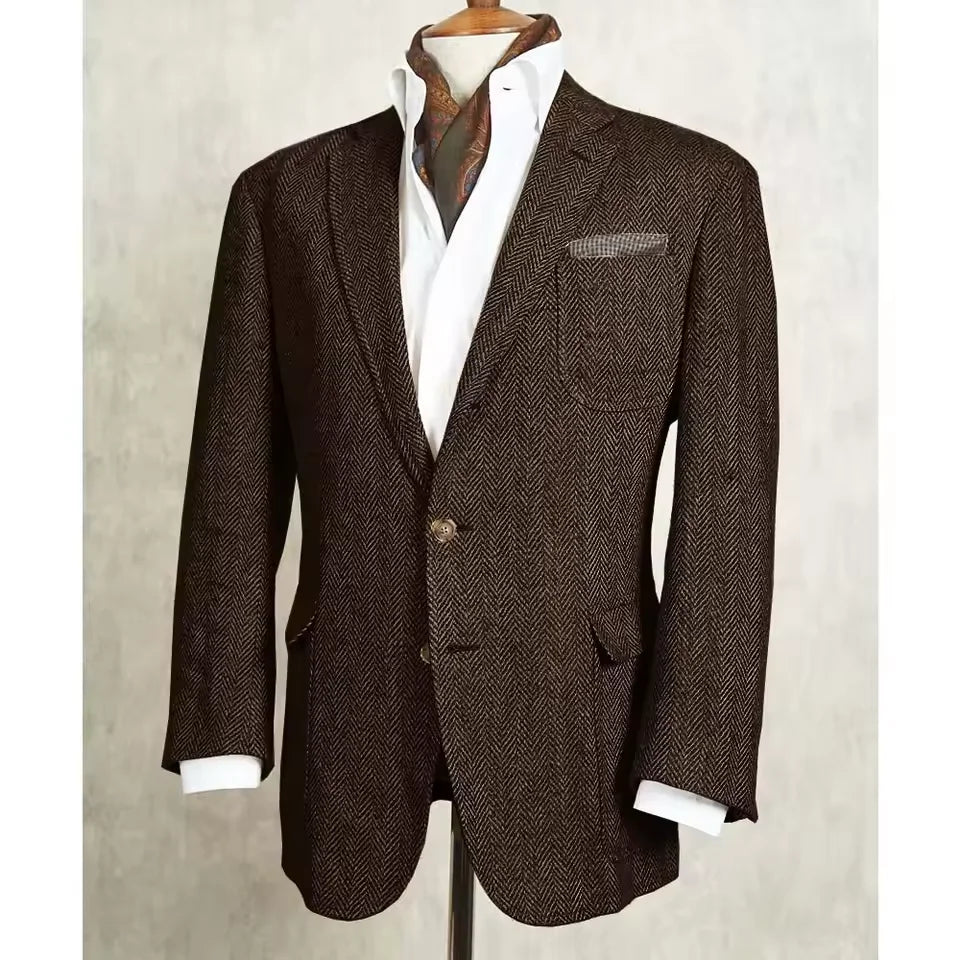 Blazer homme à chevrons élégant – CLEVI Paris