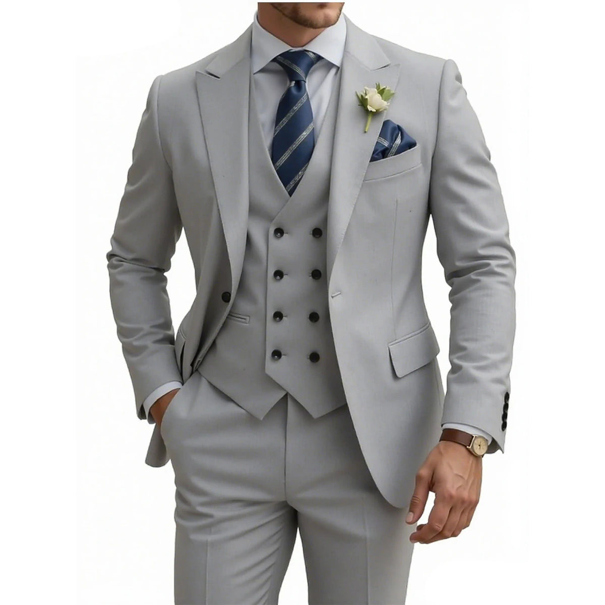 Costume homme 3 pièces, coupe ajustée – CLEVI Paris