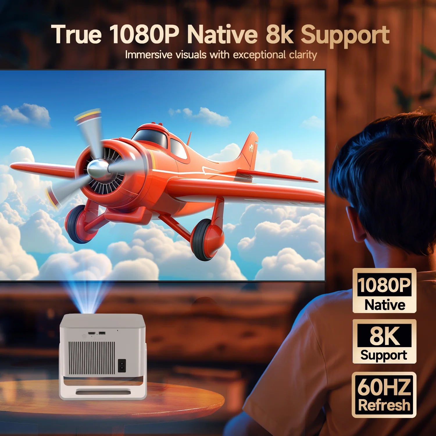 Magcubic HY350Max Projecteur Android 14 1080P 900 ANSI Autofocus WiFi 6 Bluetooth 5.4 – CLEVI Paris