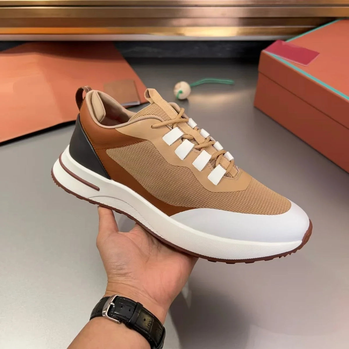 Sneakers Basses Cuir Véritable Légères Homme 10 Coloris EU 38-45 – CLEVI Paris