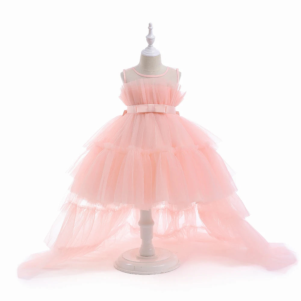 Robe fille en tulle T5353 – CLEVI Paris