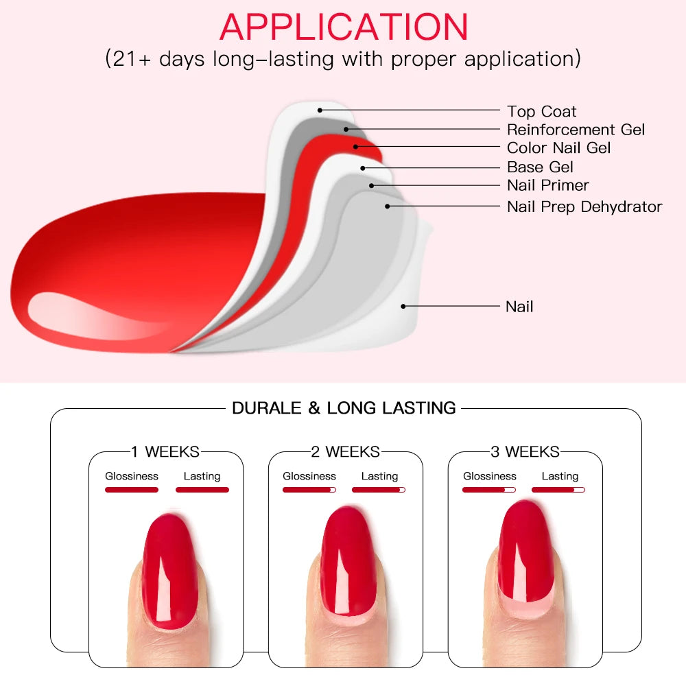 Vernis Gel Semi-Permanent Four Lily 10ml – Sans HEMA Sans TPO UV/LED Soak-Off Noir Rouge Blanc Certifié CPNP – CLEVI Paris