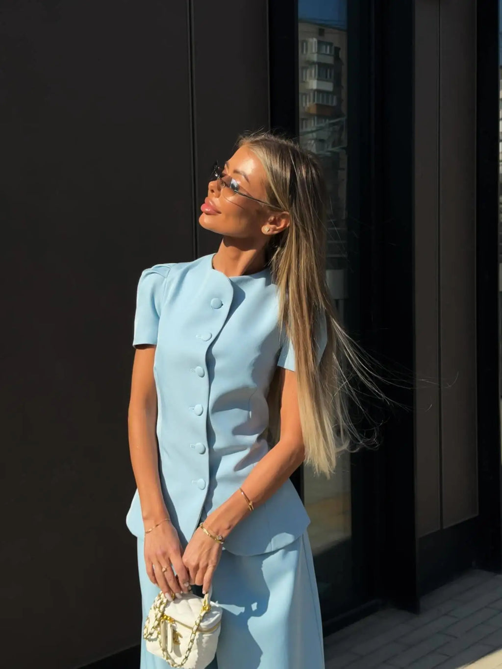 Ensemble 2 pièces femme chemise et pantalon – CLEVI Paris