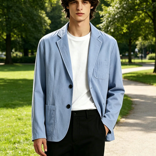 Blazer lin homme coupe slim – CLEVI Paris