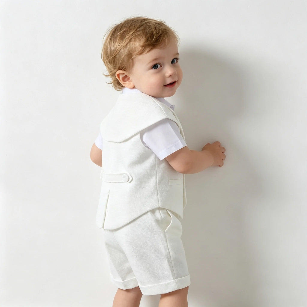 Costume blanc de cérémonie bébé garçon – CLEVI Paris