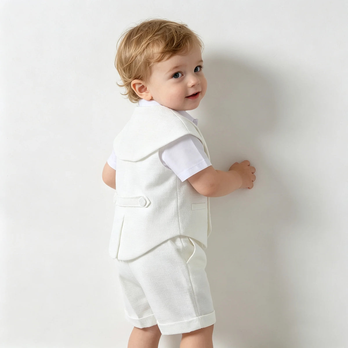 Costume blanc de cérémonie bébé garçon – CLEVI Paris