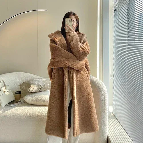 Manteau teddy femme boutonné – CLEVI Paris