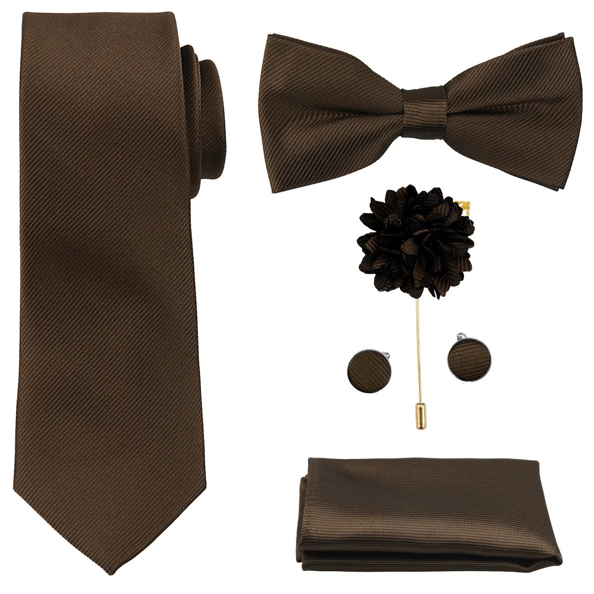 Coffret homme 5 pièces, cravate et nœud papillon – CLEVI Paris