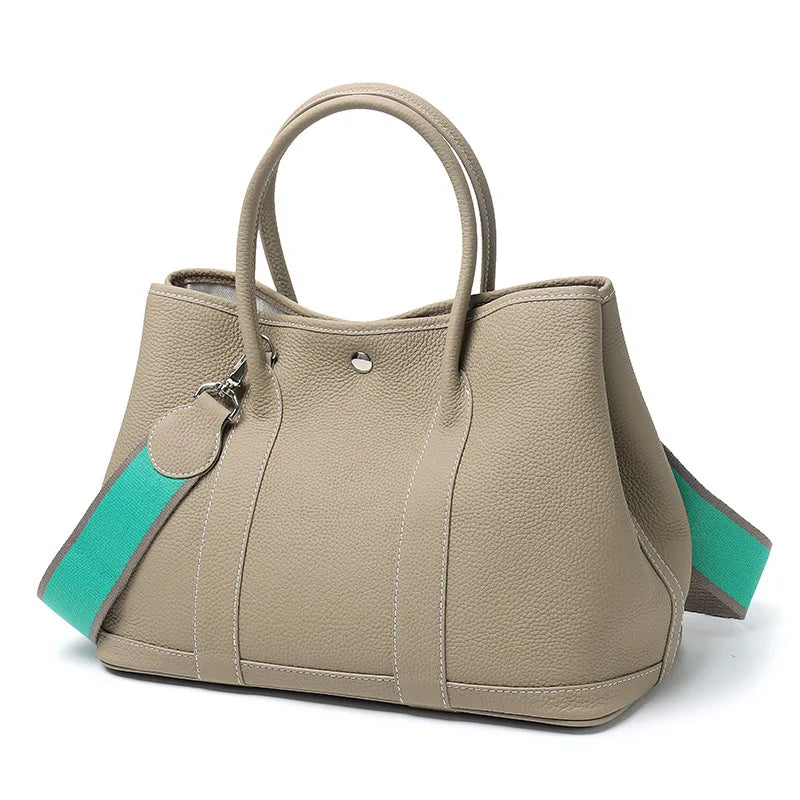 Sac Seau Cuir Vache Pleine Fleur Grande Capacité Femme – CLEVI Paris