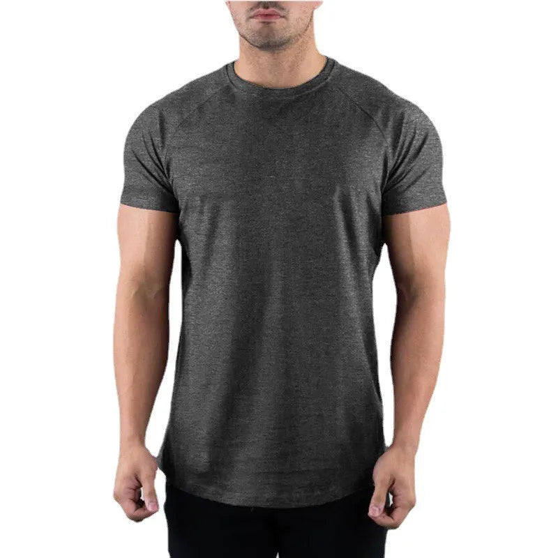 T-Shirt Fitness Homme Muscleguys – Coton Slim Fit, Col Rond, Manches Courtes
