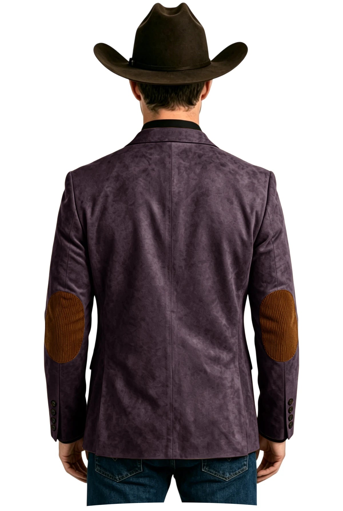 Blazer homme effet daim style western – CLEVI Paris