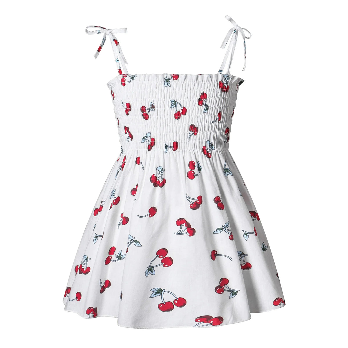 Robe d’été fille à fleurs sans manches – CLEVI Paris