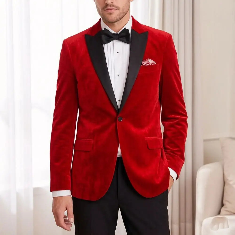 Costume Homme Velours 2 Pièces – CLEVI Paris