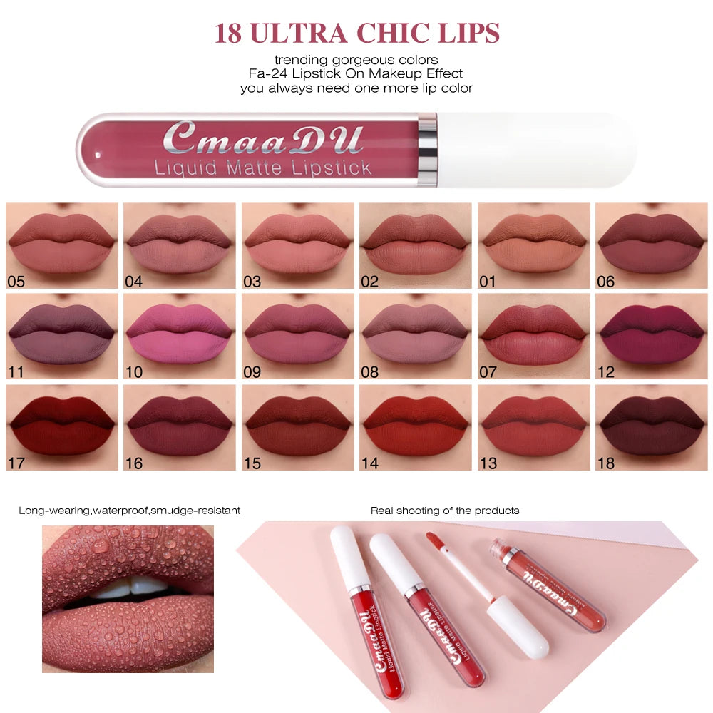 Gloss Liquide Mat Longue Tenue Waterproof Lèvres – CLEVI Paris