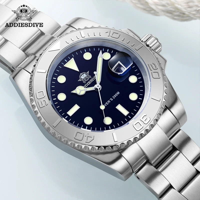 Montre Quartz Homme Addiesdive H3 Miyota 2115 Lumineux BGW9 Plongée 20 Bar Acier 316L 2 Coloris – CLEVI Paris