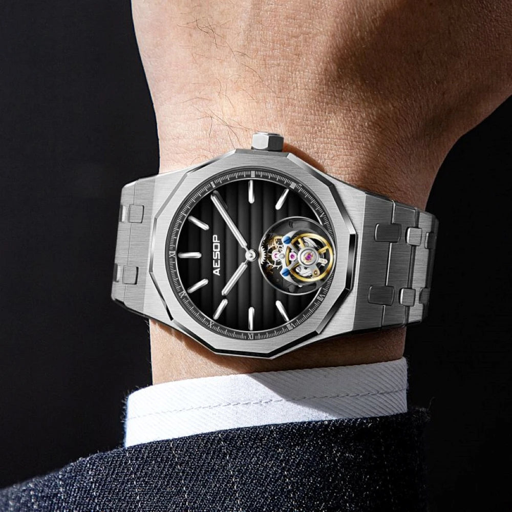 Montre mécanique AESOP 7057 squelette – CLEVI Paris