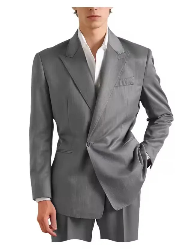 Costume 2 pièces en lin homme vert olive – CLEVI Paris