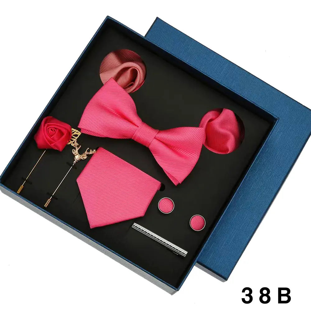 Coffret homme 8 pièces, cravate et accessoires – CLEVI Paris