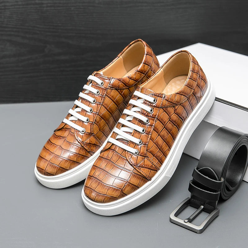 Sneakers basses homme brunes ou noires – CLEVI Paris
